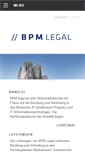 Mobile Screenshot of bpm-legal.de